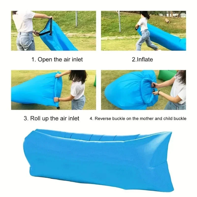 Inflatable Sofa, Beach Chair, Portable Air Mattress