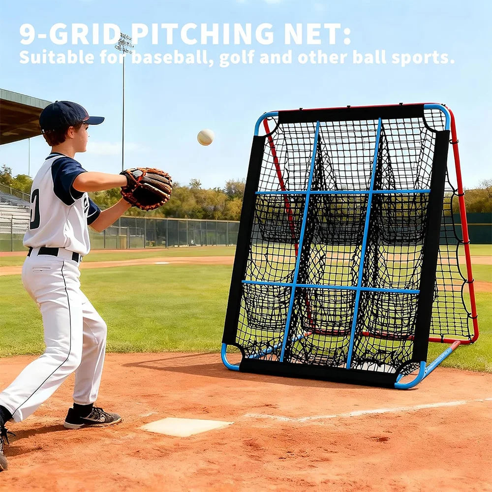 Baseball Softball Rebounder Net 9 Hole Strike Zone