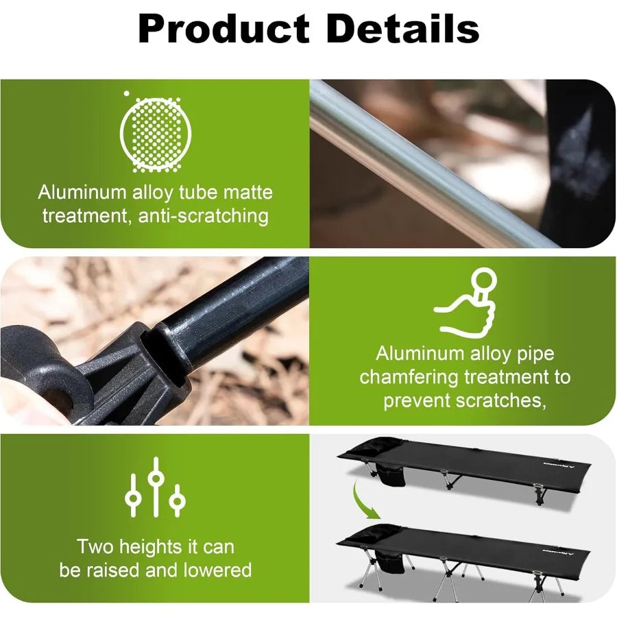 Military Heavy Duty Folding Backpacking Cot