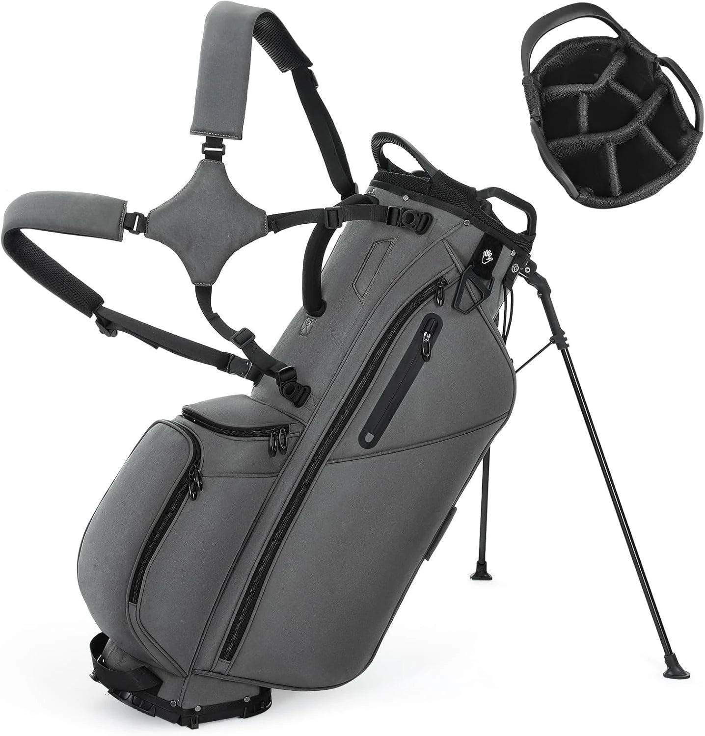 Lightweight Golf Bags with 7 Full-Length Dividers