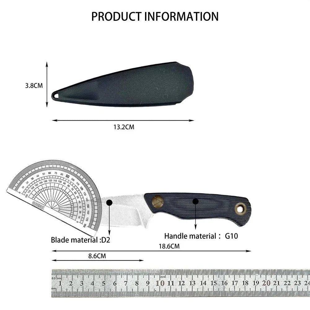 Fixed Blade Knife with Sheath, Camping Knife