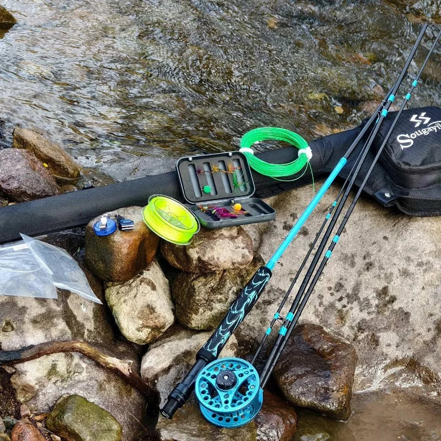 Fly Fishing Combo Starter Kit 9' Fly Rod