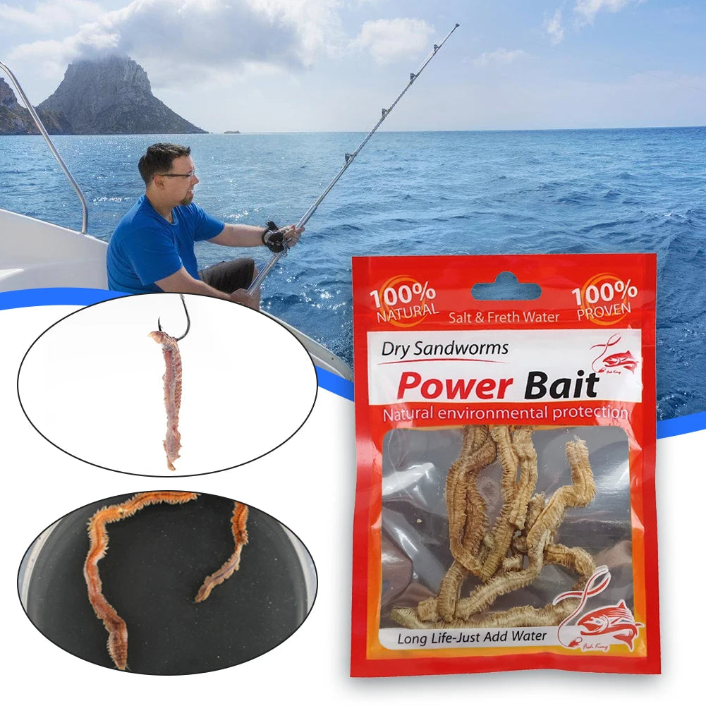 Dry Sandworms Fishing Lures Fishy Smell Lures