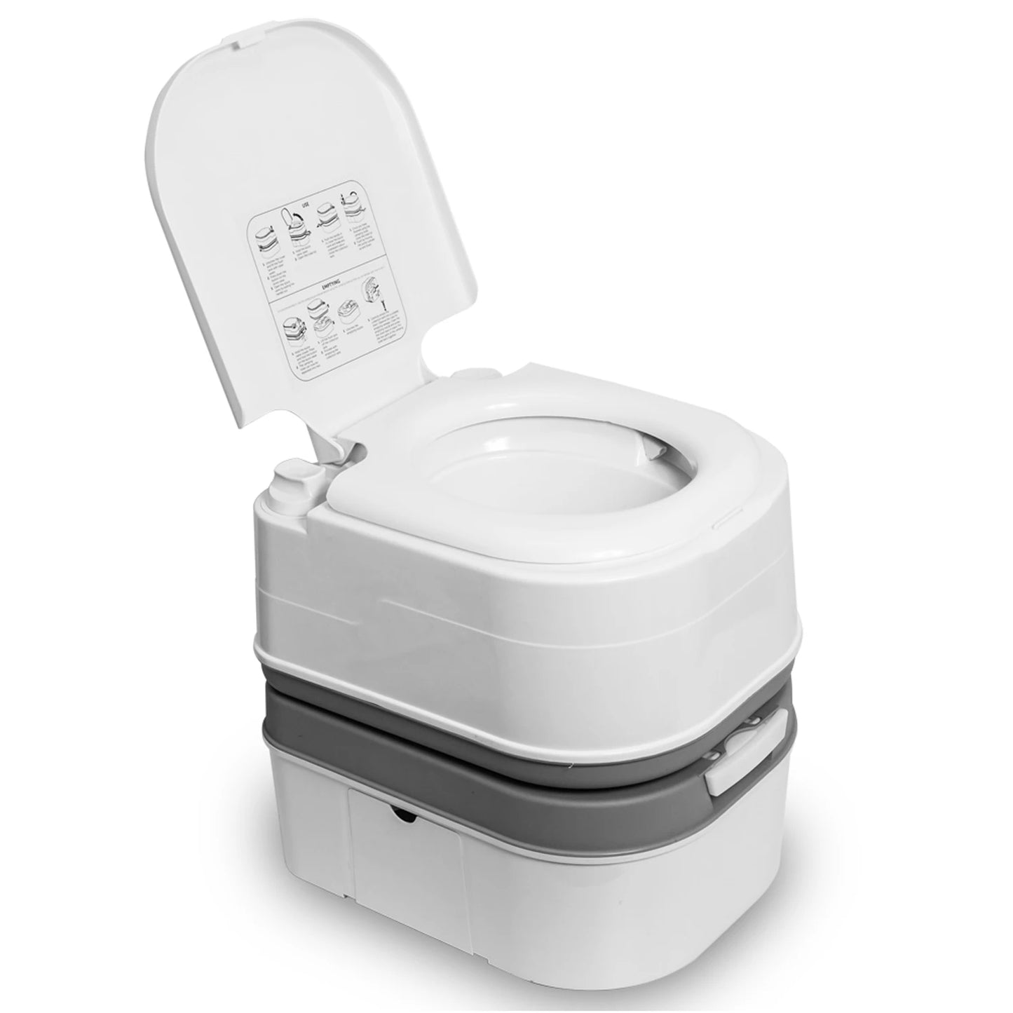Portable Toilet Camping Potty with Tissue Storage