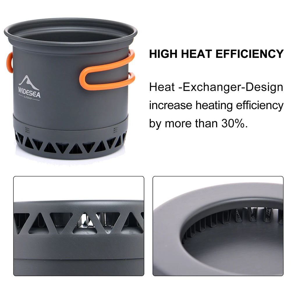 Outdoor Cooking Set Heat Cooker Travel Tableware