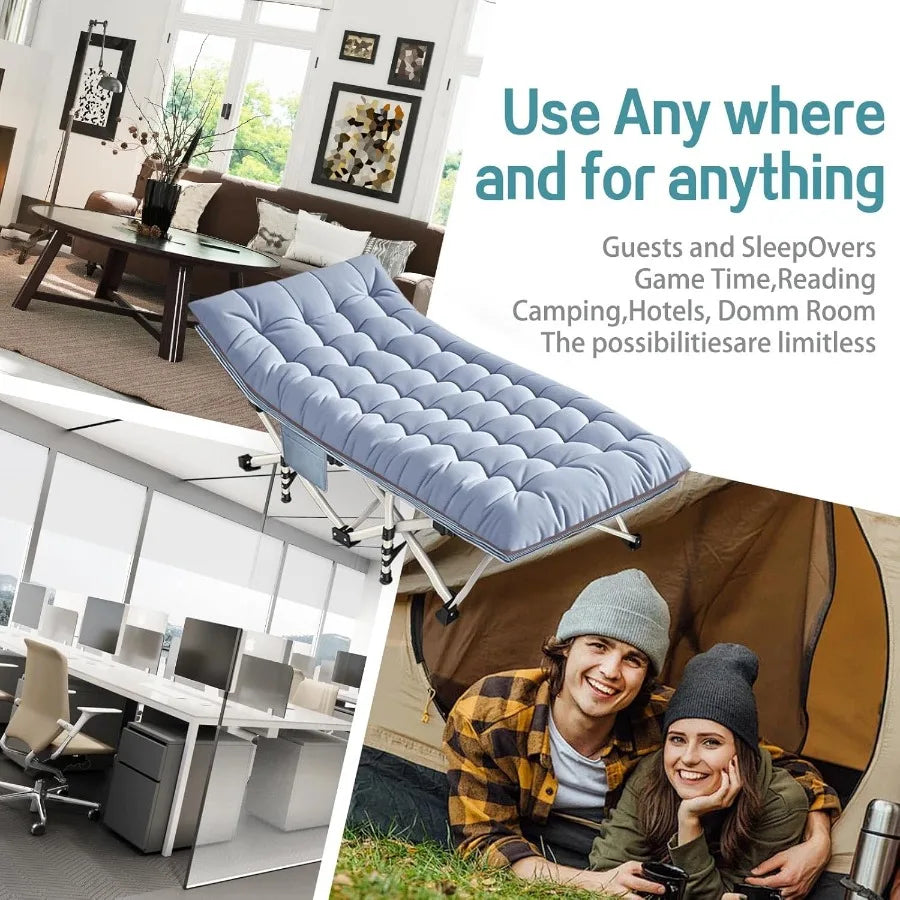 Camping Cot with Comfortable Mattress XXL Sleeping