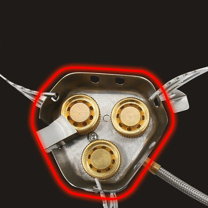 6800W Mini 3 Heads Gas Stove Portable Folding