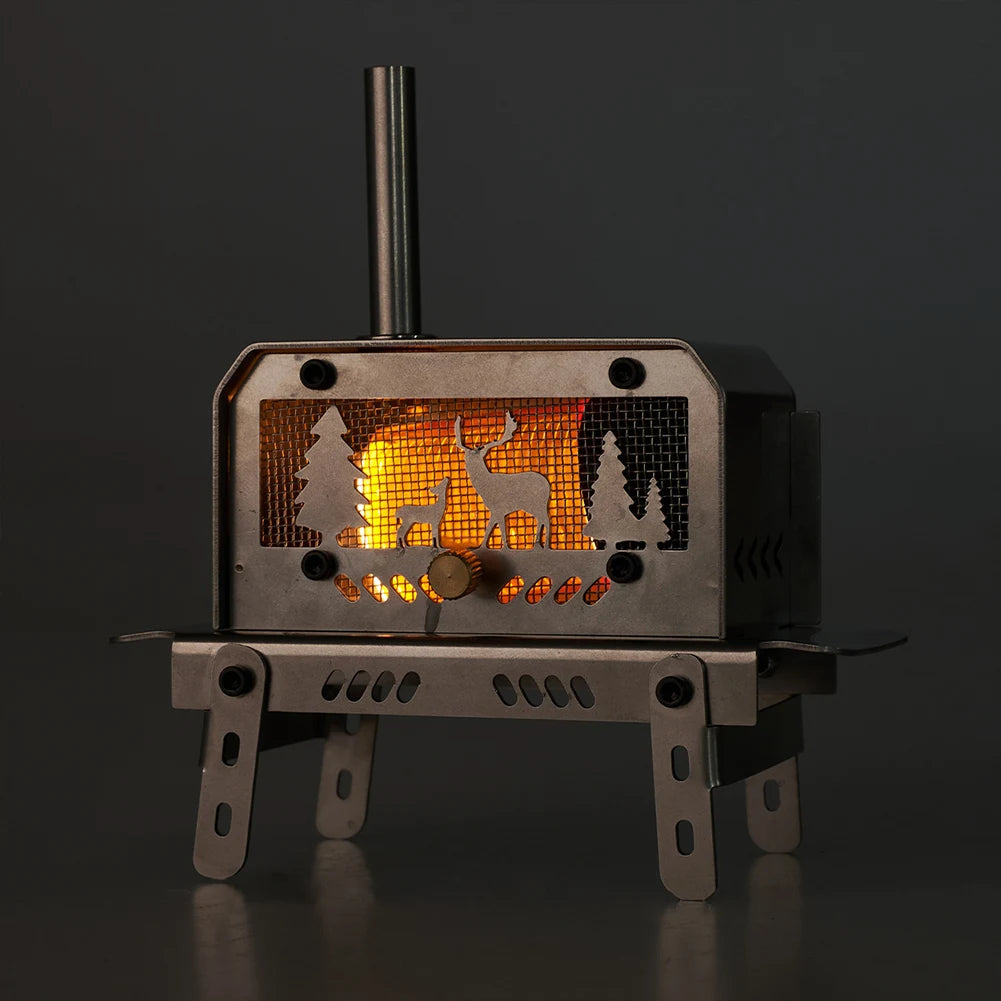 Wood Burning Stove Stainless Steel Camping