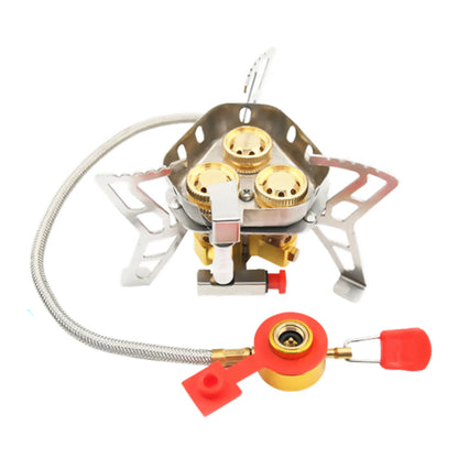 6800W Mini 3 Heads Gas Stove Portable Folding