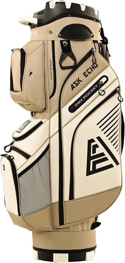 Golf Cart Bag with Organizer Divider Top