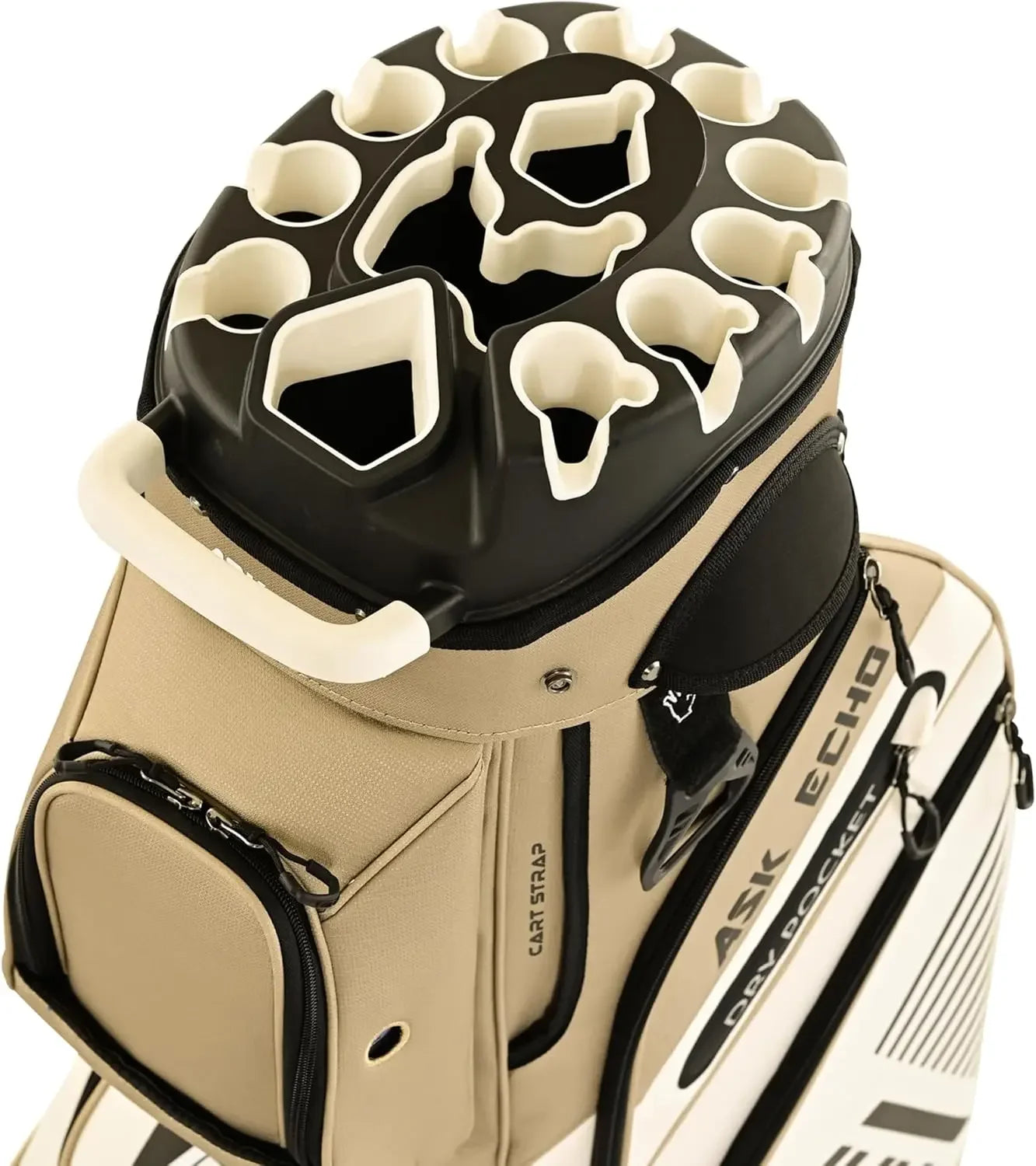 Golf Cart Bag with Organizer Divider Top