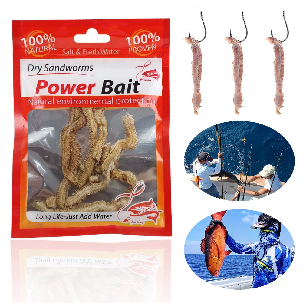 Dry Sandworms Fishing Lures Fishy Smell Lures