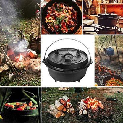 Camp Dutch Oven Pre Seasoned Cast Iron Lid