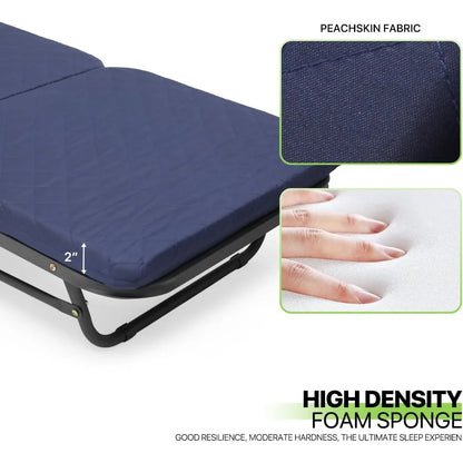 Folding Cot for Adults with Mattress