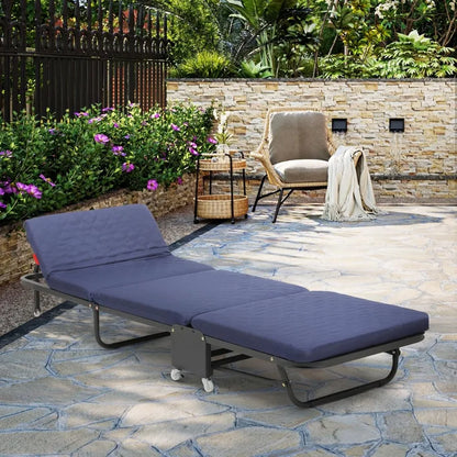 Folding Cot for Adults with Mattress