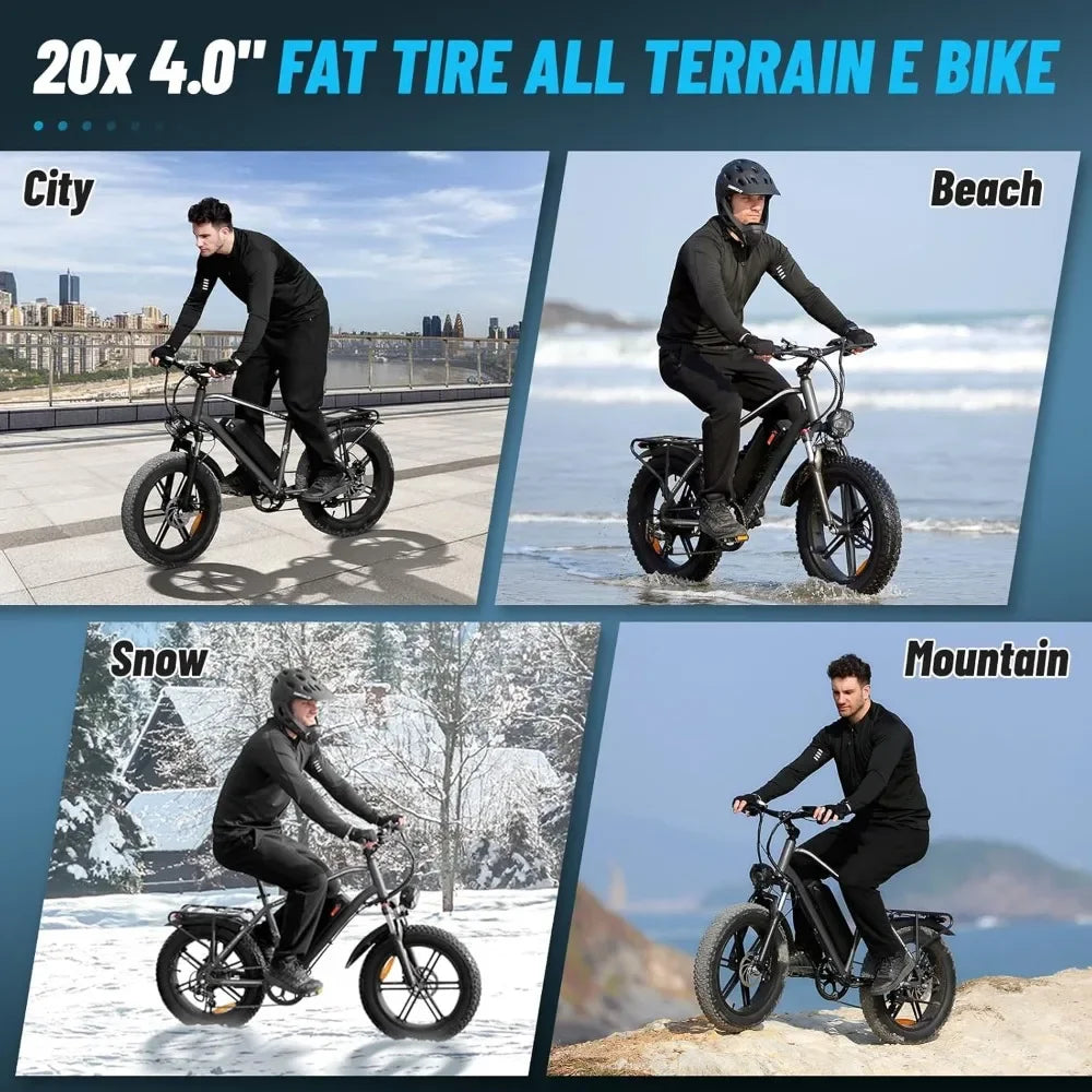 Electric Bike for Adults, Peak 1000W Motor 20″