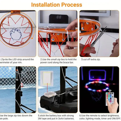 Light Up Basketball Rim Light Remote Control