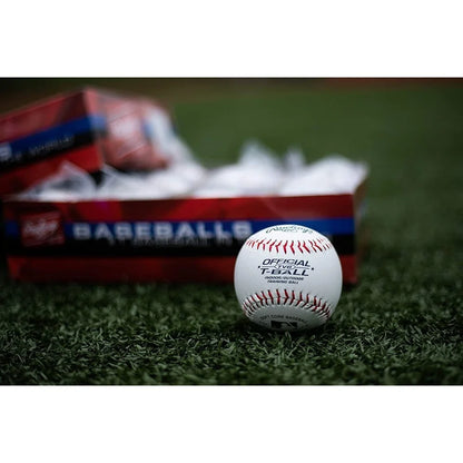6 Pack Youth T-Ball Training Balls Soft Rubber Core