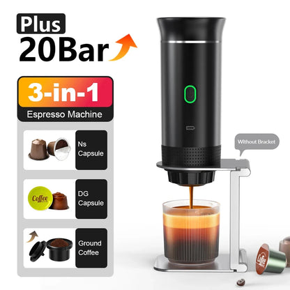 Portable Wireless Electric Espresso Coffee Machine For Travel