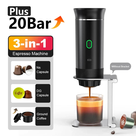 Portable Wireless Electric Espresso Coffee Machine For Travel