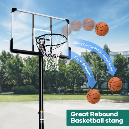 Portable Basketball Hoop Goal Height Adjustable 7 ft. 6 in..10 ft.