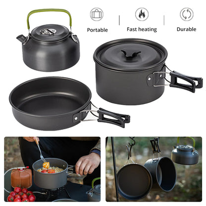 3PCS Outdoor Camping Pot Set