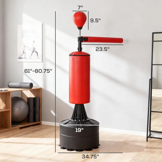 Freestanding Punching Bag with Speed Ball