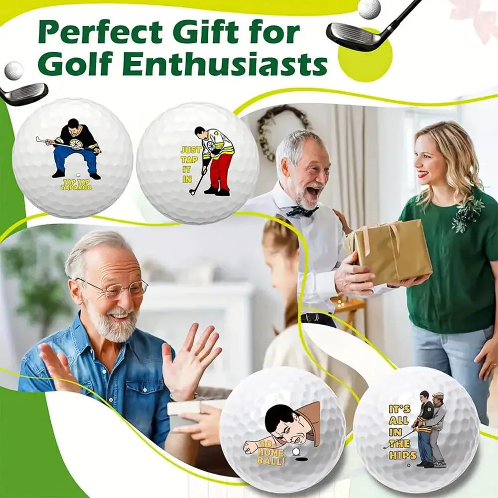 Funny Golf Balls Gift Set Funny Novelty