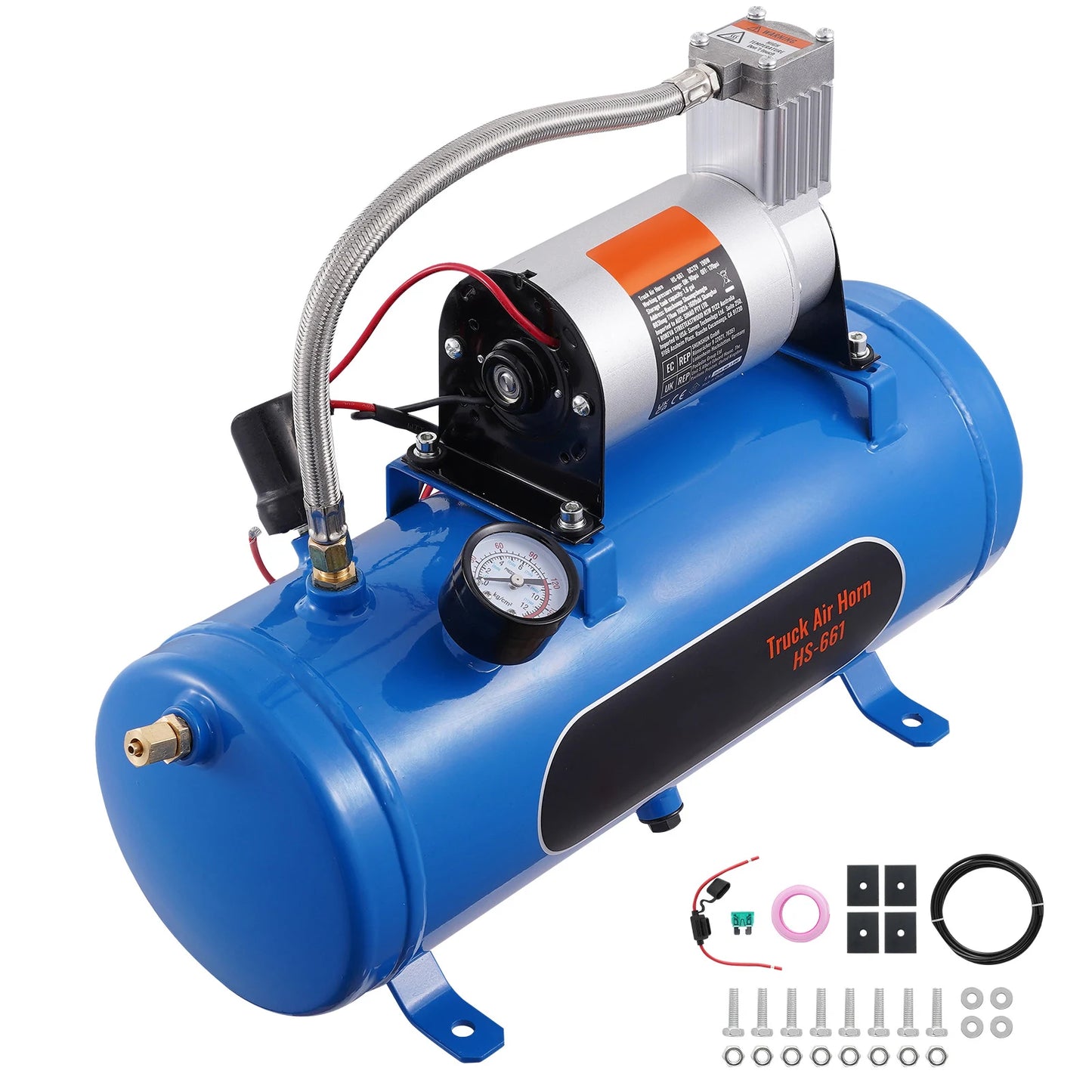 12V Air Compressor with Tank 120psi System