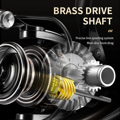 Metal 5.2:1 Gear Ratio 1000-7000 Fishing reels