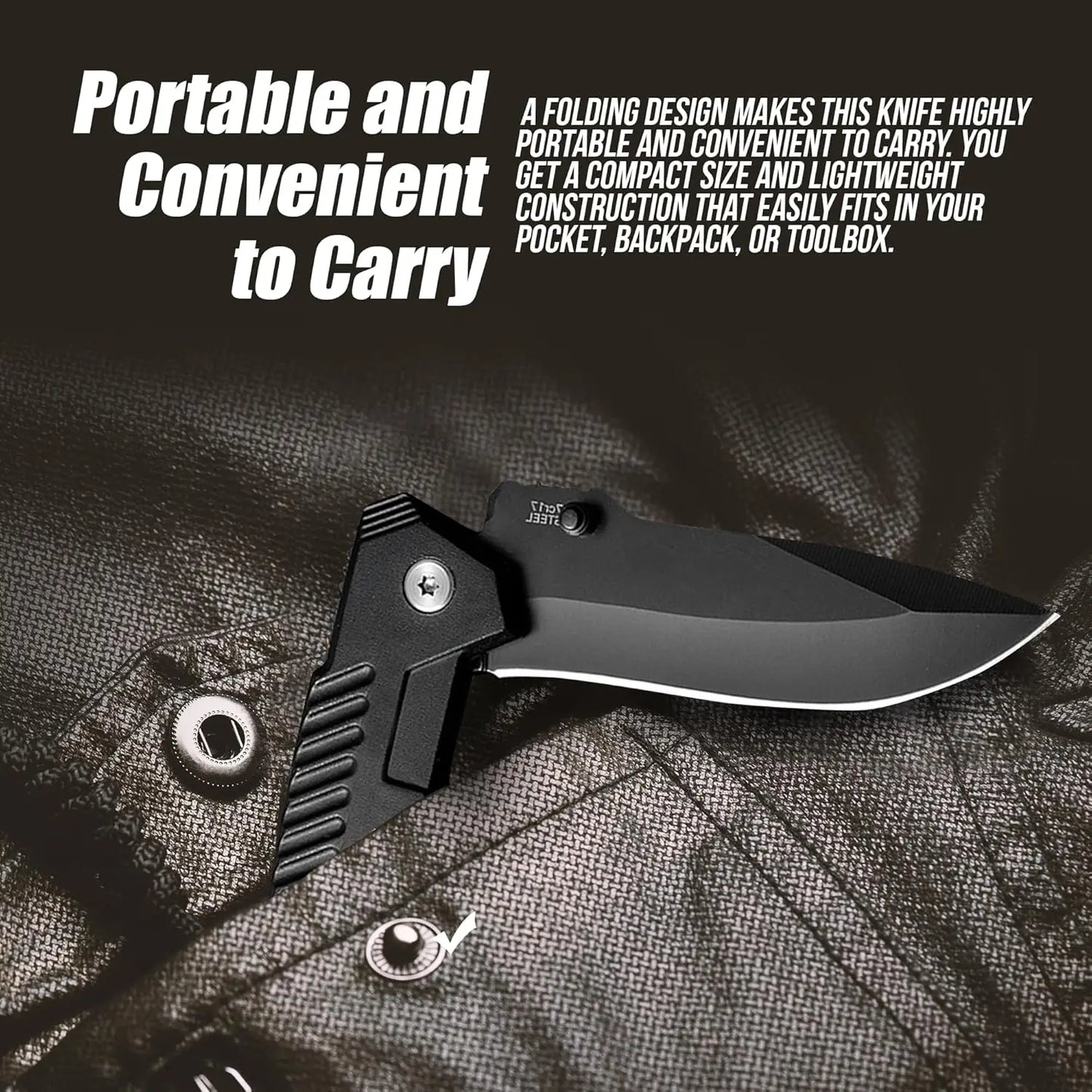 Folding knife, pocketknife with pocket clip