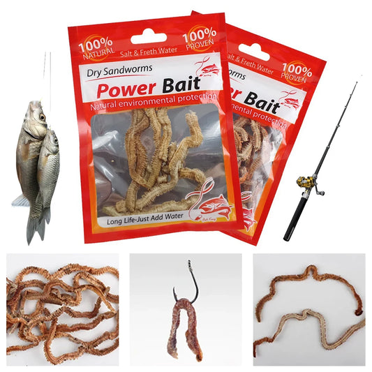 Dry Sandworms Fishing Lures Fishy Smell Lures