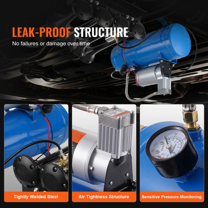 12V Air Compressor with Tank 120psi System