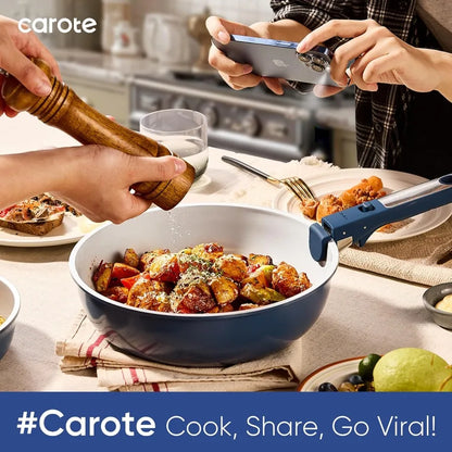 Non-Toxic Cookware with Detachable Handles