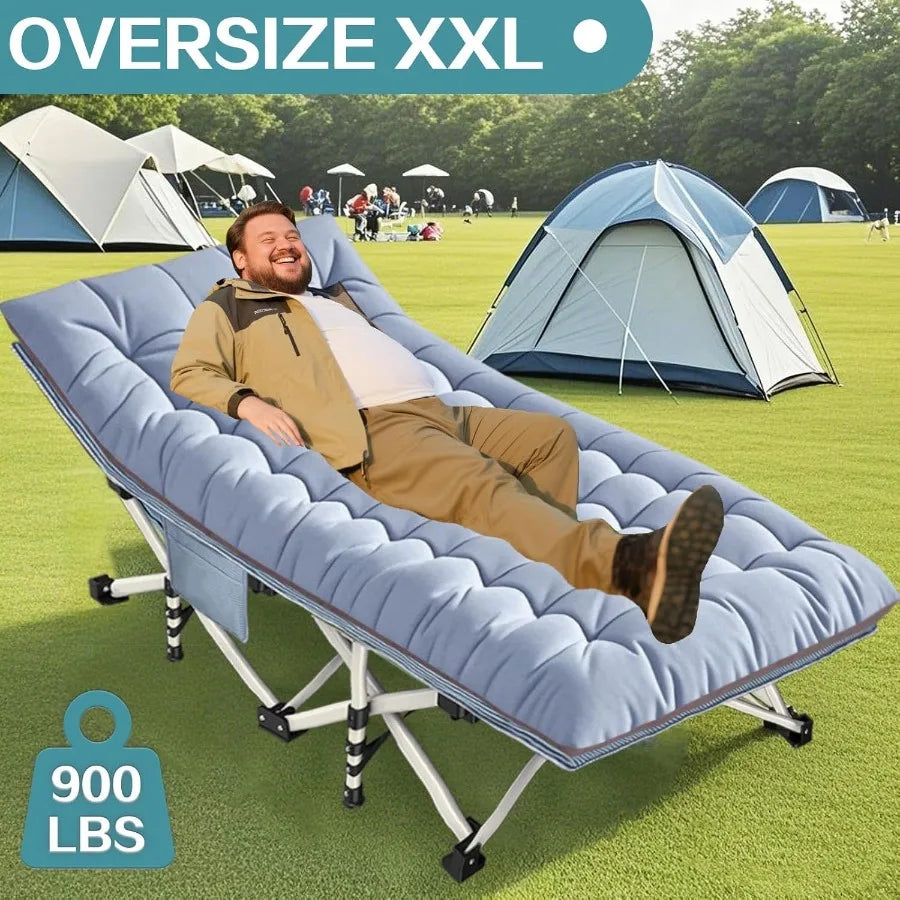 Camping Cot with Comfortable Mattress XXL Sleeping