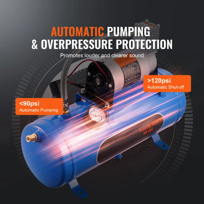 12V Air Compressor with Tank 120psi System