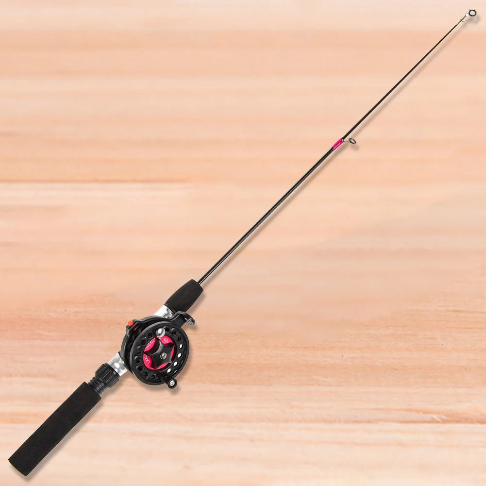 Ice Fishing Rod With Reel Folded Mini Telescopic
