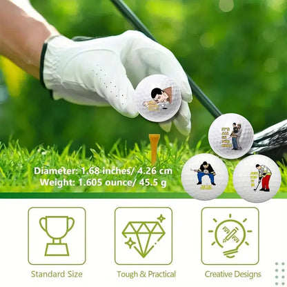 Funny Golf Balls Gift Set Funny Novelty