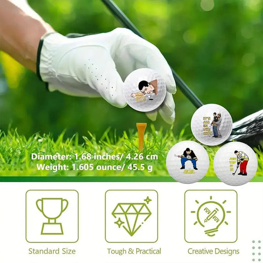 Funny Golf Balls Gift Set Funny Novelty