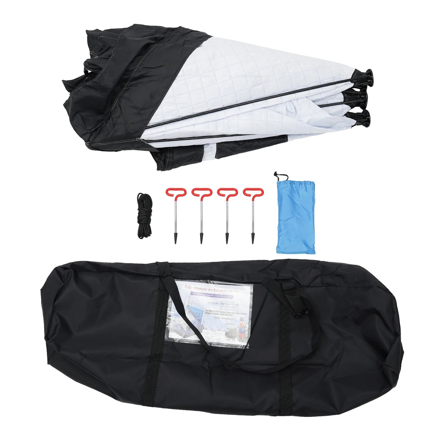 Ice Fishing Insulated Tent, 1-2 Person Shelter Portable