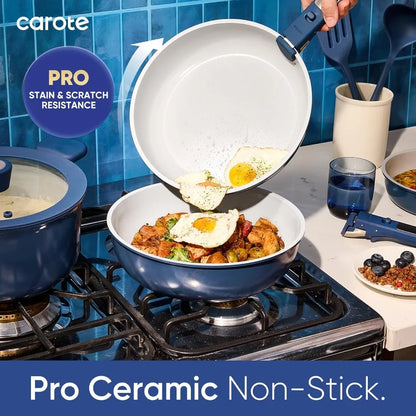 Non-Toxic Cookware with Detachable Handles