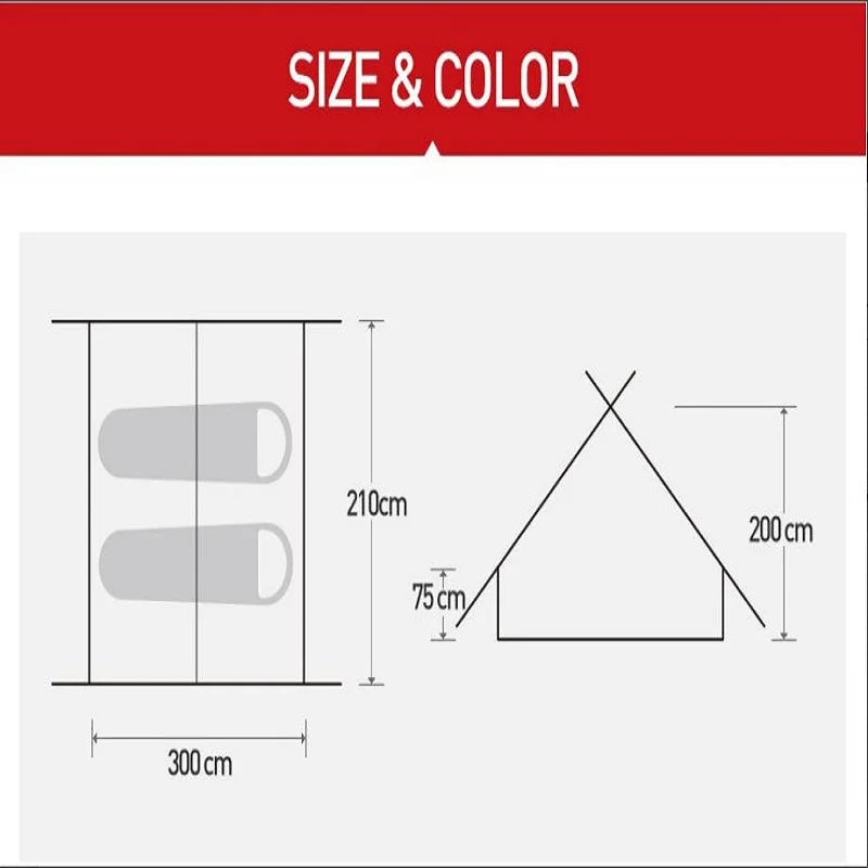 Large Inflatable Tent for Family Outdoor Camping
