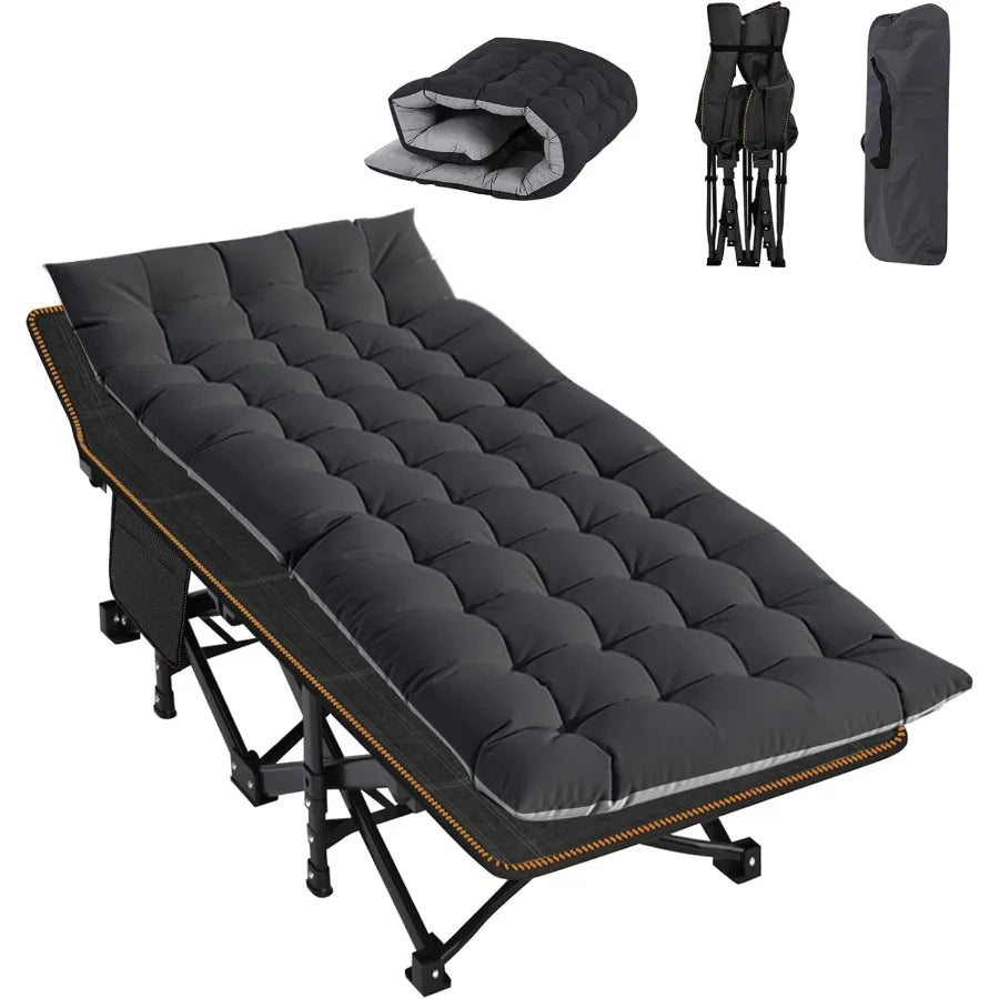 Camping Cot for Adult 28 Extra Wide Heavy-Duty