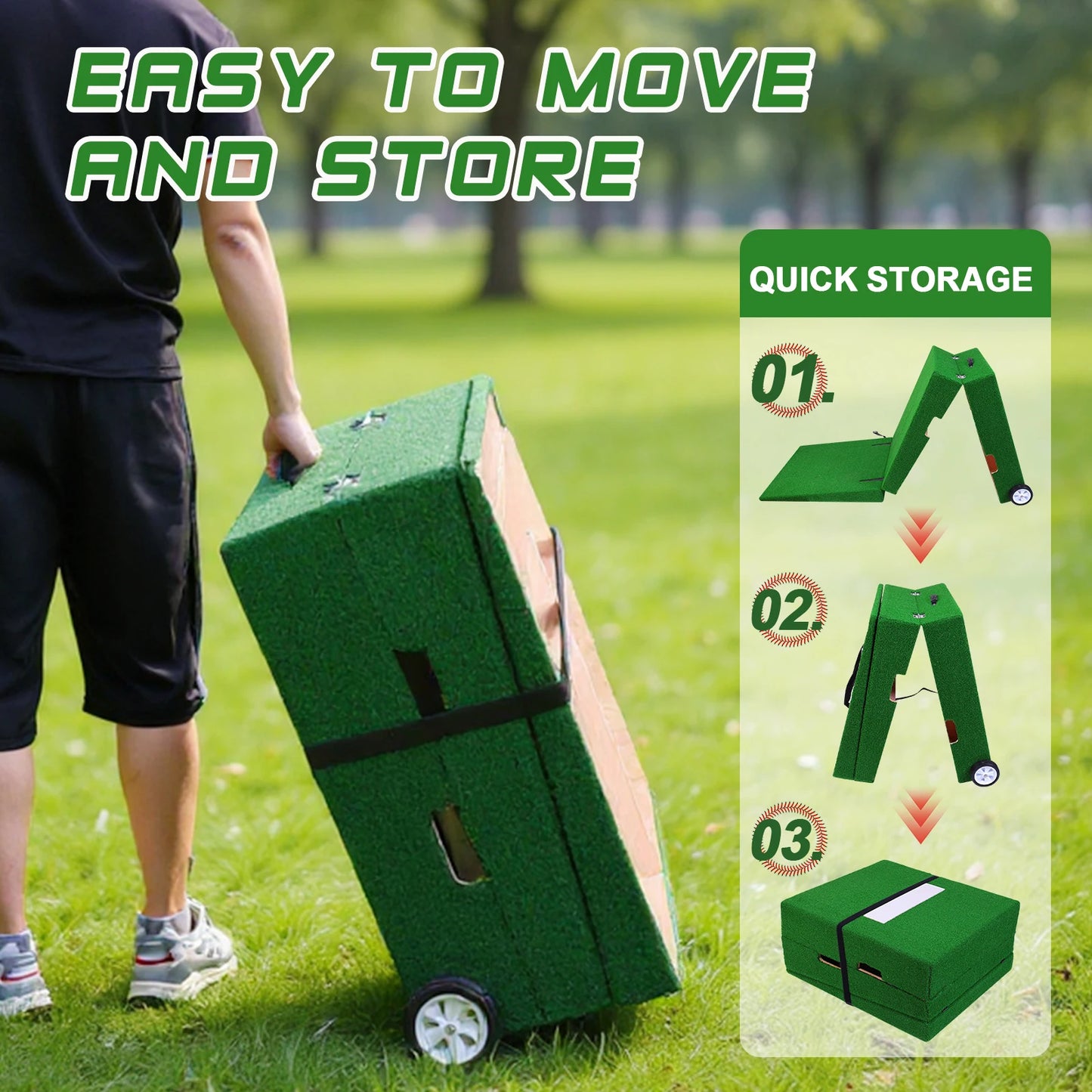 88x28x6 Inch Baseball Pitching Training Equipment