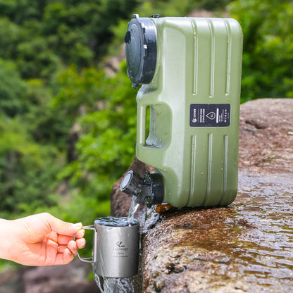 Camping Water Bucket Cover with Water Spigot