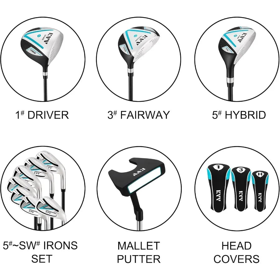 Right Hand Golf Club Set 11-Piece for Women
