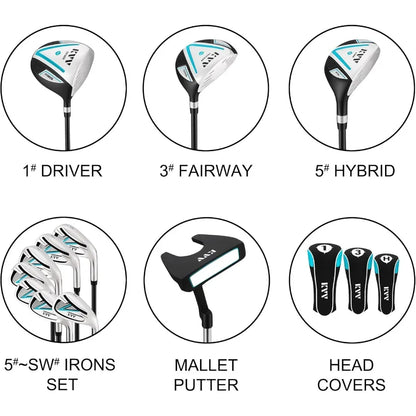 Right Hand Golf Club Set 11-Piece for Women