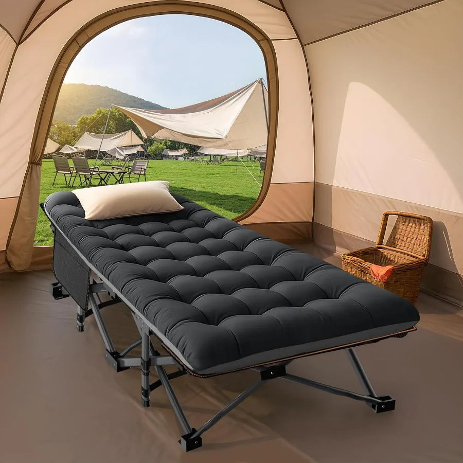 Camping Cot for Adult 28 Extra Wide Heavy-Duty