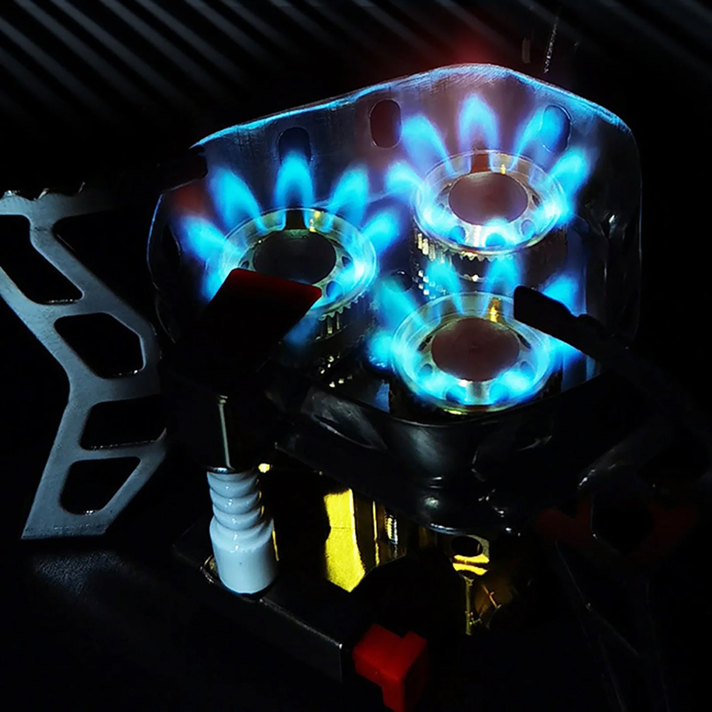 6800W Mini 3 Heads Gas Stove Portable Folding