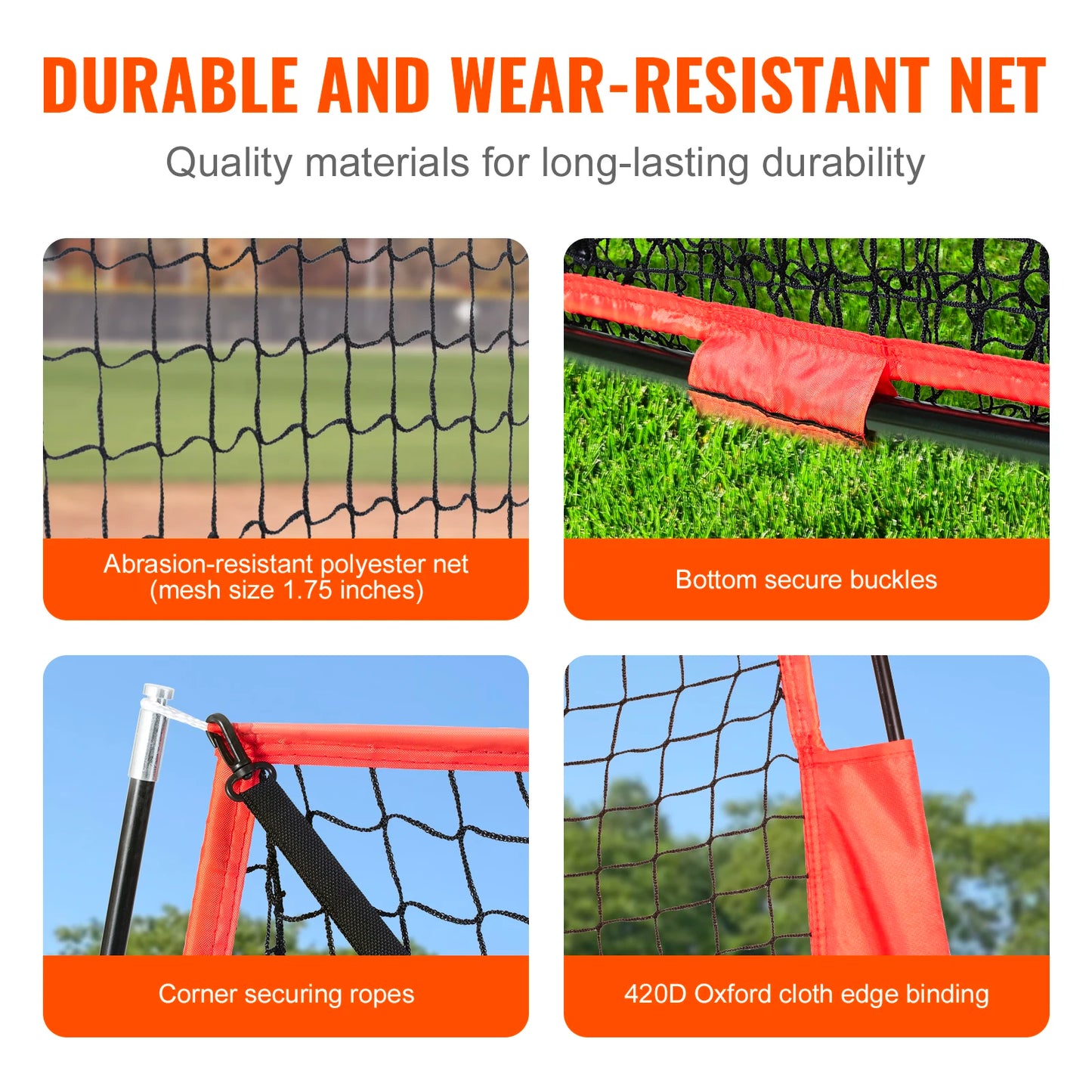 7ft x 7ft Portable Baseball Softball Practice Training Net